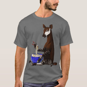 Camiseta Kawaii Ramen Noodles Okapi