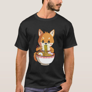 Camiseta Kawaii ramen shiba inu   regalo de amante de los f