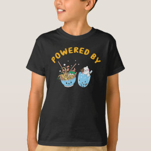 Camiseta Kawaii Ramen y diseño de gatos   Ramen y gato alim