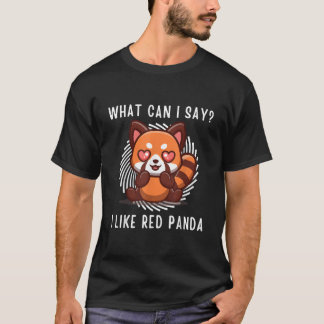 Camiseta Kawaii Red Panda Puedo decir que me gusta el Panda