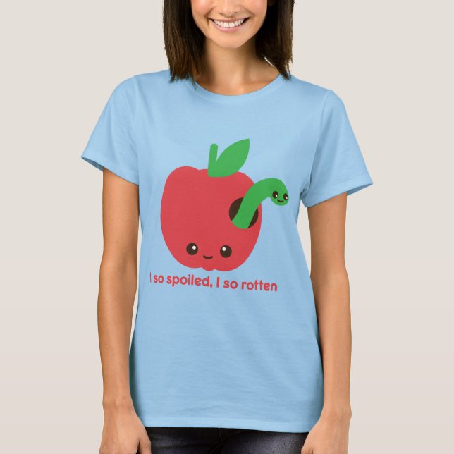 Camiseta Kawaii Rotten Apple (Anverso)