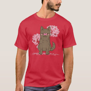 Camiseta Kawaii Sakura, la flor de cerezo japonesa Kai Ken 