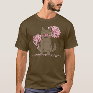 Camiseta Kawaii Sakura, la flor de cerezo japonesa Kai Ken