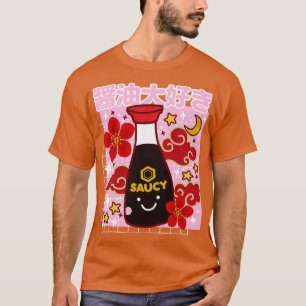 Camiseta Kawaii Salsa de soja Cute me encanta el tocón japo