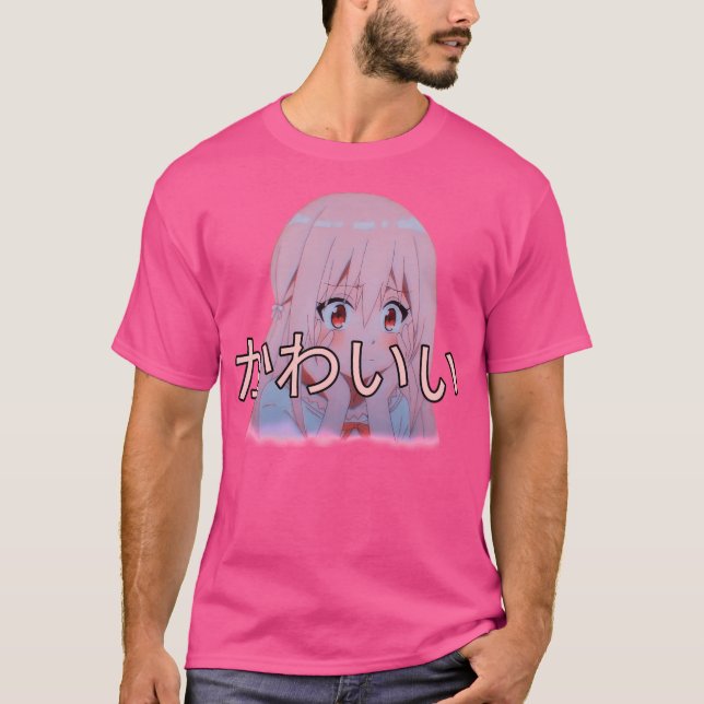 Camiseta Kawaii Shy Chica (Anverso)