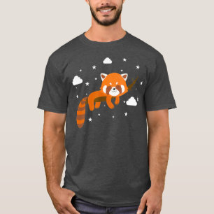 Camiseta Kawaii Sleeping Red Panda