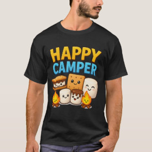Camiseta Kawaii Smore Happy Camper Camping Trip Campfi