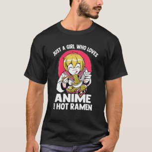 Camiseta Kawaii - Solamente Un Chica Que Ama El Anime Y El
