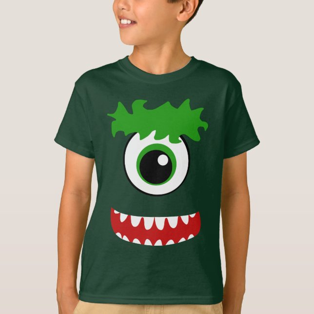 Camiseta Kawaii Sonriendo Un Monstruo Ojo (Anverso)