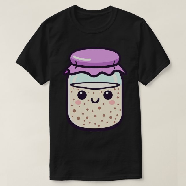 Camiseta Kawaii Sourdough Starter 1 (Diseño del anverso)