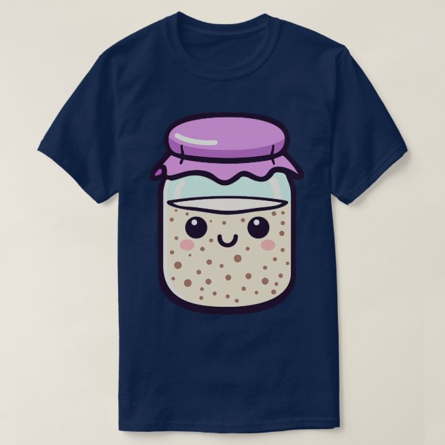 Camiseta Kawaii Sourdough Starter 1 (Diseño del anverso)