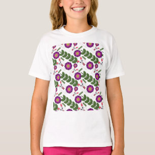 Camiseta Kawaii Spring Bunny: Floral Morado Vibrante Maxima