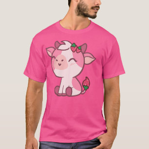 Camiseta Kawaii Strawberry Cow