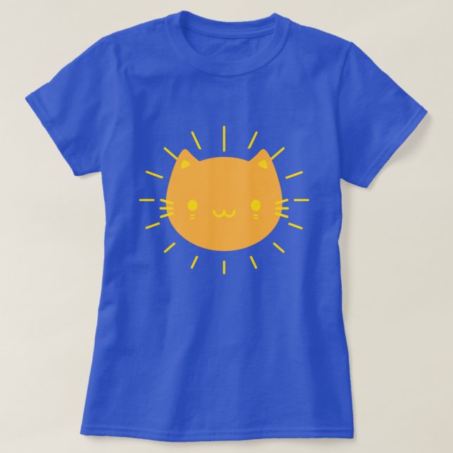 Camiseta Kawaii Sunshine Cat (Diseño del anverso)