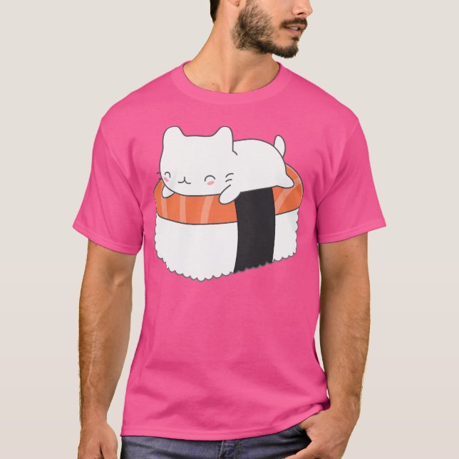 Camiseta Kawaii Sushi Cat (Anverso)