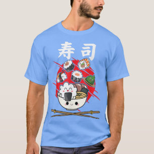 Camiseta Kawaii Sushi comida japonesa Anime Rice Japón 