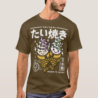 Camiseta Kawaii Taiyaki Comida japonesa Cuidada Retro Estét