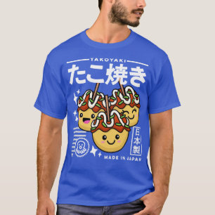 Camiseta Kawaii Takoyaki Cocina japonesa atractiva estación