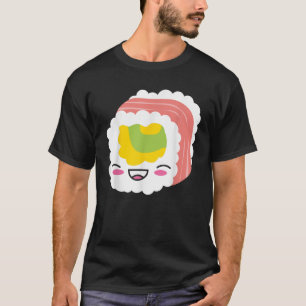 Camiseta Kawaii tan lindo sushi graciosa comida de anime Sh