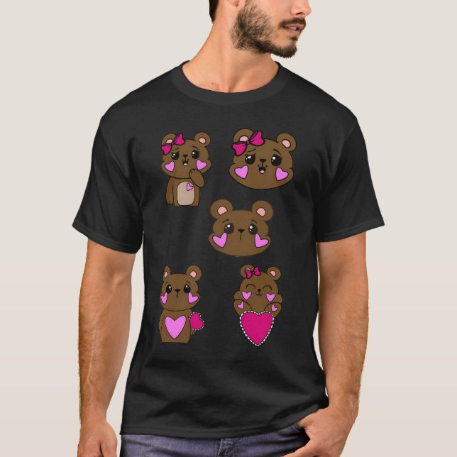Camiseta Kawaii Teddy Bears - Gingerbread Nunca Pareció Apu (Anverso)