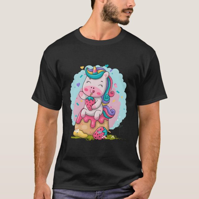 Camiseta Kawaii Unicorn (Anverso)