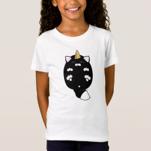 Camiseta Kawaii Unicorn Cat Belly
