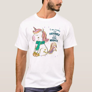 Camiseta Kawaii Unicorn   Invierno y frutos secos
