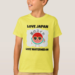 Camiseta Kawaii WATERMELON AMA A JAPÓN Bruta De Verano