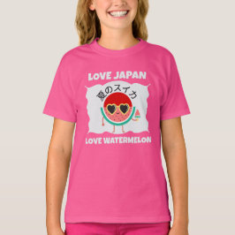 Camiseta Kawaii WATERMELON AMA A JAPÓN Bruta De Verano