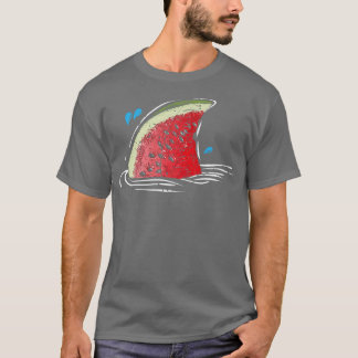 Camiseta Kawaii Watermelon Shark Fin Familia vacaciones de 