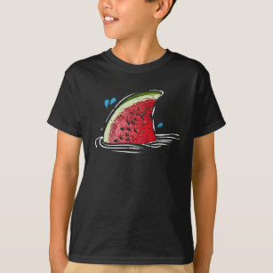 Camiseta Kawaii Watermelon Shark Fin Familia vacaciones de 