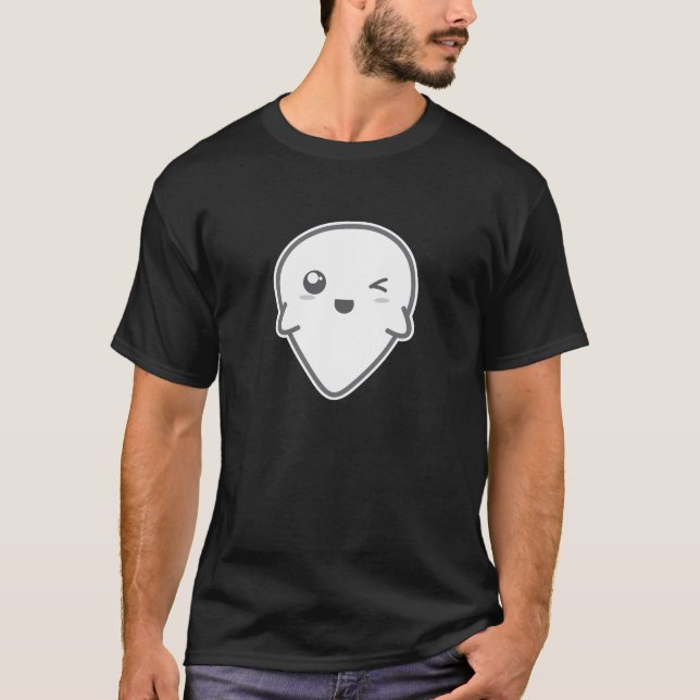 Camiseta Kawaii Winking Ghost Clothing (Anverso)