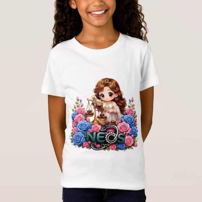 Camiseta Kawaii Zodiaco Neos Libra (Anverso)