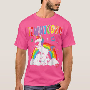 Camiseta KawaiiRainbow Unicorn Jewnicoran Menorah 'Feliz