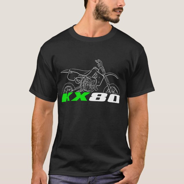 Camiseta Kawasaki KX80 1988-1989 (Anverso)