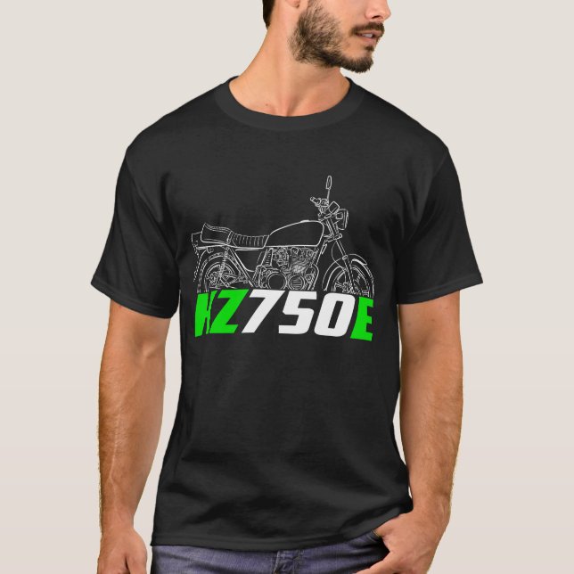 Camiseta Kawasaki KZ750E 1979-1980 (Anverso)