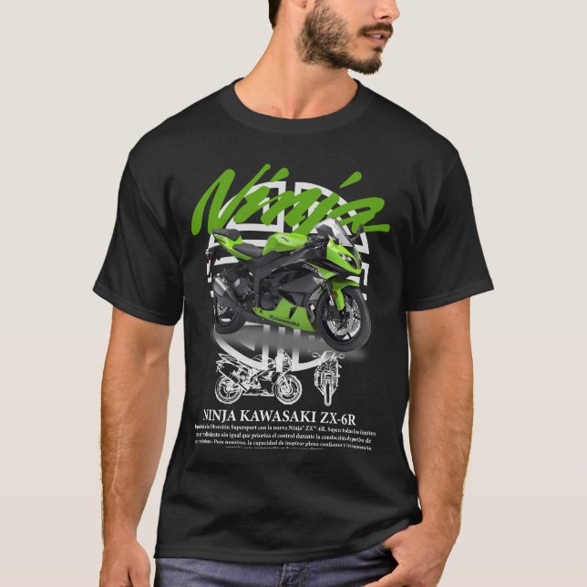 Camiseta Kawasaki Ninja T-Shirt - Sleek Sportbike Style par (Anverso)