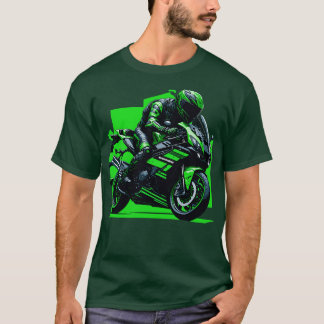 Camiseta Kawasaki verde ZX10R