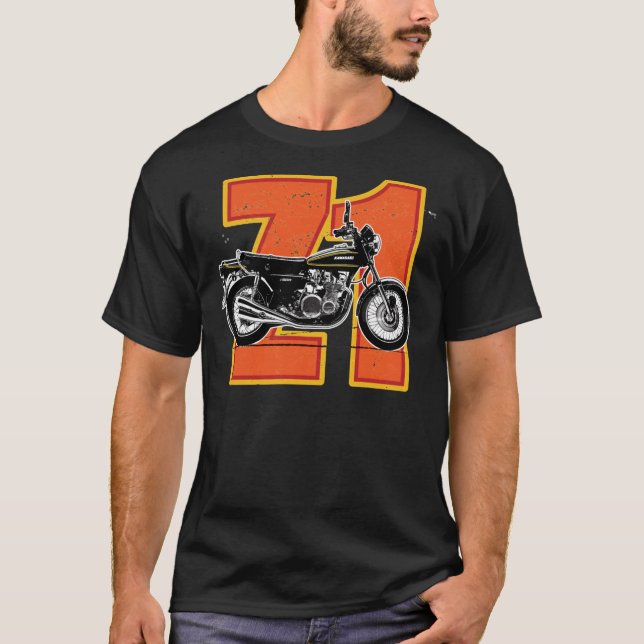 Camiseta Kawasaki Z1- The widow maker Relaxed Fit T-Shirt (Anverso)