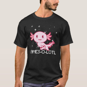 Camiseta Kawii Axolotl  Videojuegos  Chicas chicos