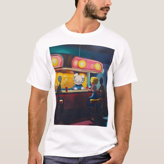 Camiseta kaws diner (Anverso)
