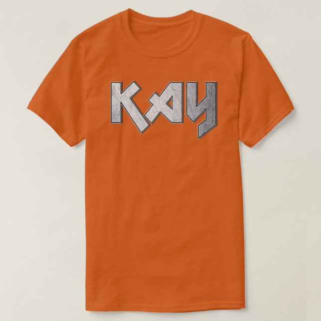 Camiseta Kay metalizado fuerte (Diseño del anverso)