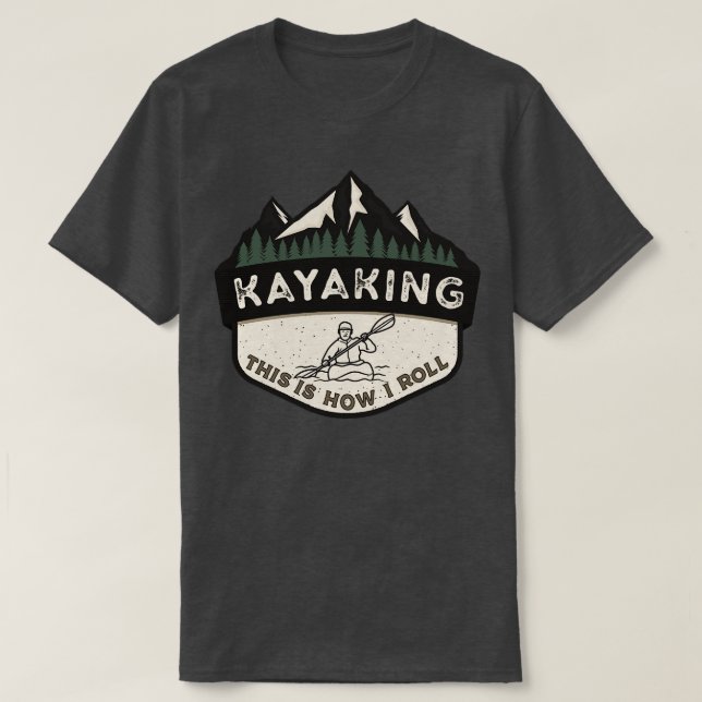 Camiseta Kayak Así Es Como Giro 1 (Diseño del anverso)