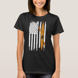 Camiseta Kayak Bandera Estadounidense Kayaking Aventurt Atl