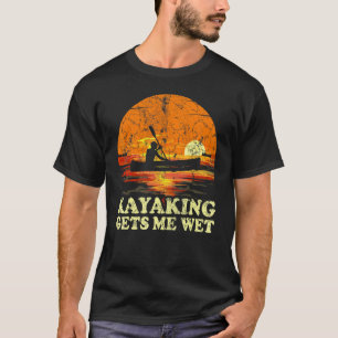 Camiseta Kayak Canoa Vintage Retro Deporte Acuático Me Hace