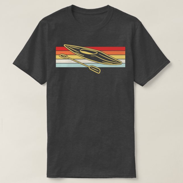 Camiseta Kayak Canoeing Retro 1 (Diseño del anverso)