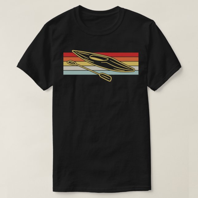 Camiseta Kayak Canoeing Retro 1 (Diseño del anverso)