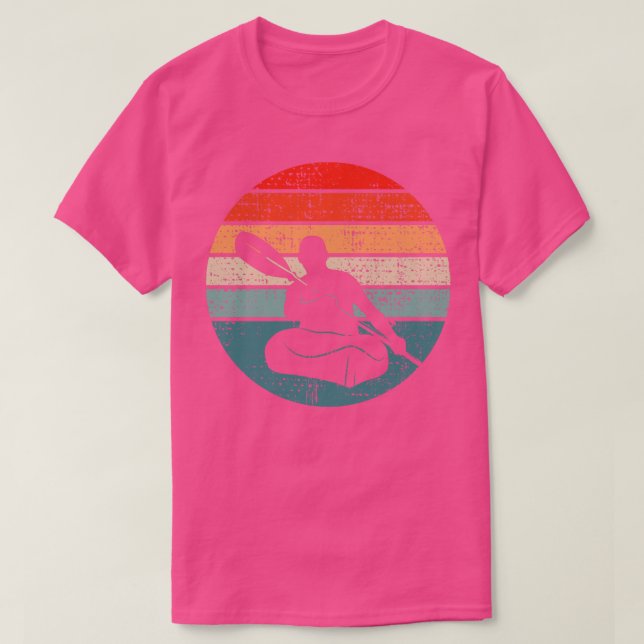 Camiseta Kayak Canoeing Retro 2 (Diseño del anverso)