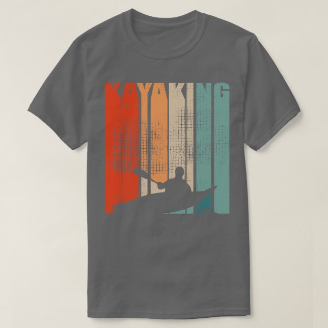 Camiseta Kayak Canoeing Retro 2 (Diseño del anverso)
