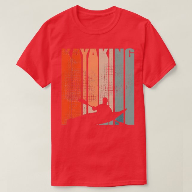 Camiseta Kayak Canoeing Retro 2 (Diseño del anverso)